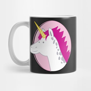 Spotty unicorn on a circle Mug